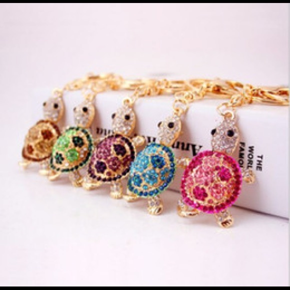 Jewelry - SOLD OUT! Tortoise Rhinestone/crystal Keychain